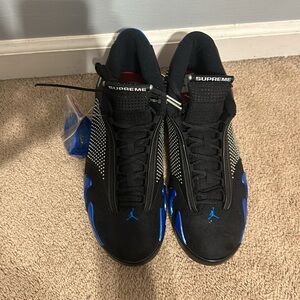 Jordan 14 Retro Supreme Black & Blue